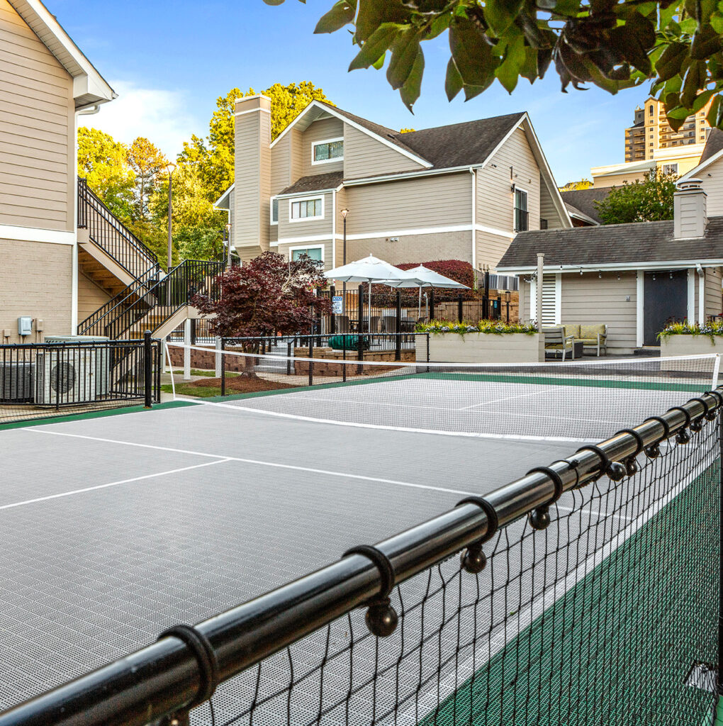 Pickle Ball court at an extended stay hotl